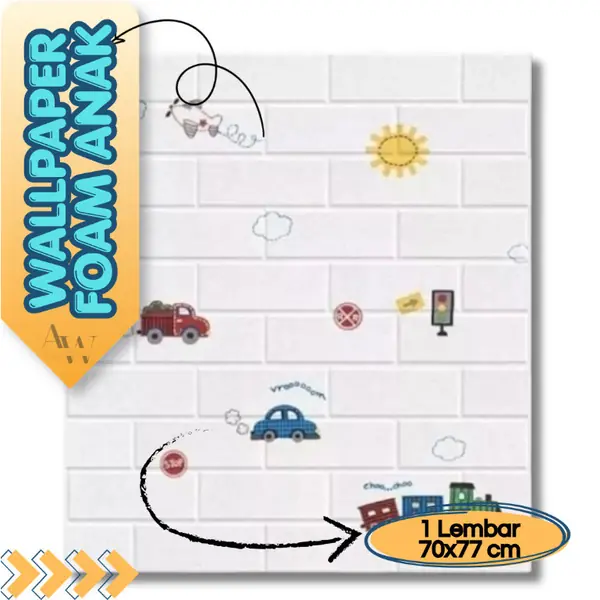 Review Wallpaper Dinding Foam Motif Anak Termurah
