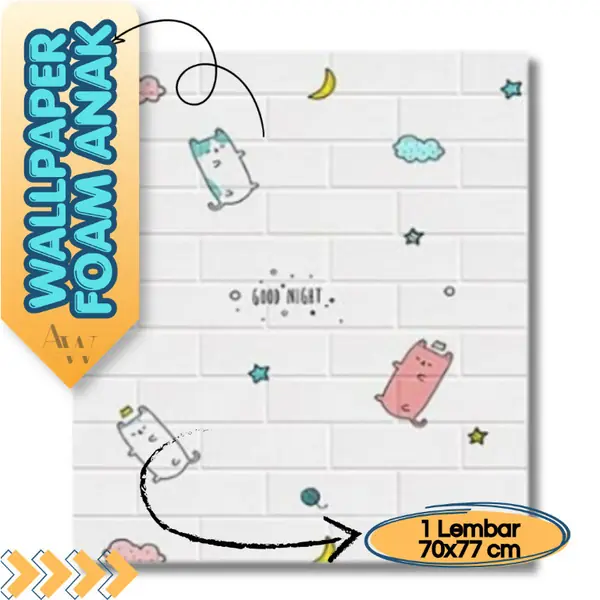 Review Wallpaper Dinding Foam Motif Anak Termurah
