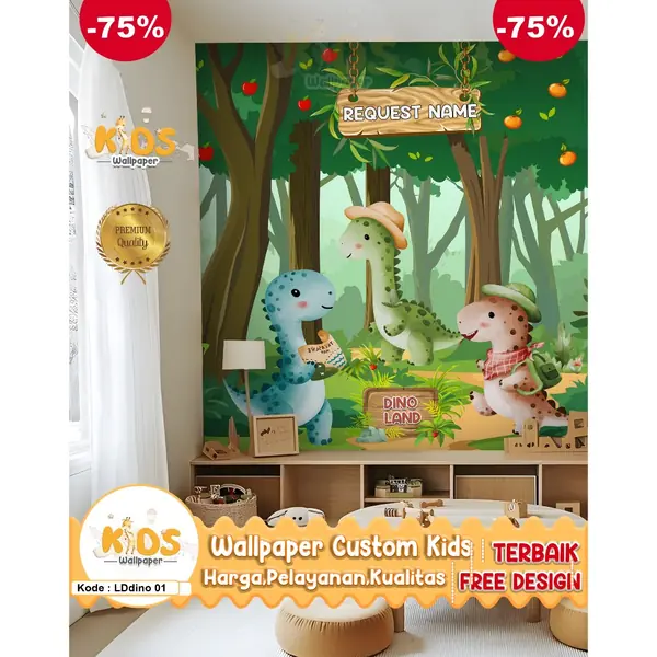Review Wallpaper Dinding Custom 3D Tema Animals