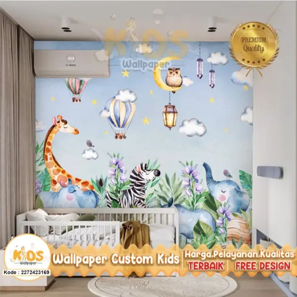 7 Inspirasi Wallpaper Kamar Anak Tema Alam dan Hewan