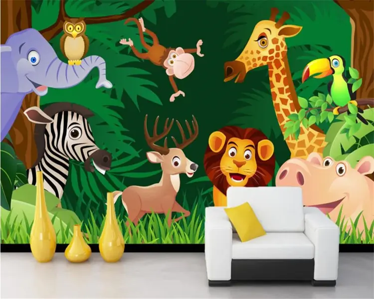 7 Inspirasi Wallpaper Kamar Anak Tema Alam dan Hewan