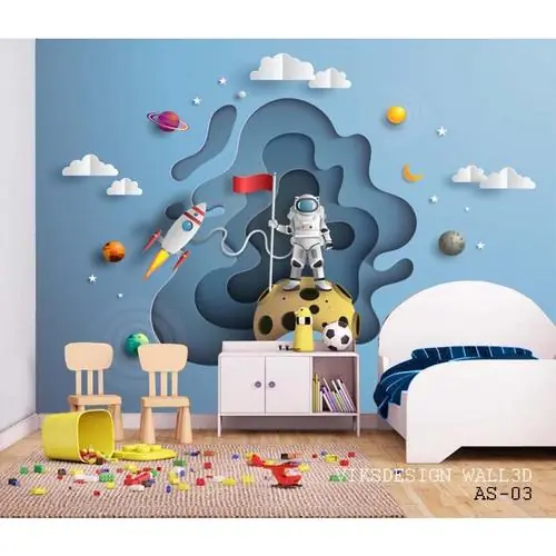 7 Ide Motif Wallpaper Kamar Anak Tema Luar Angkasa