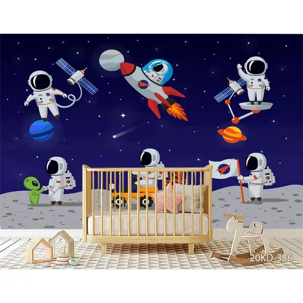 7 Ide Motif Wallpaper Kamar Anak Tema Luar Angkasa