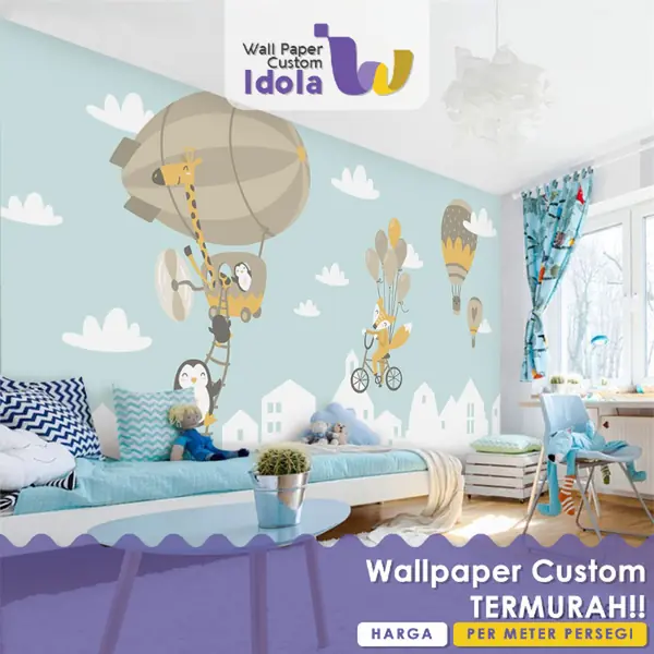 13 Ide Motif Wallpaper Kamar Anak Sesuai Minat dan Usia